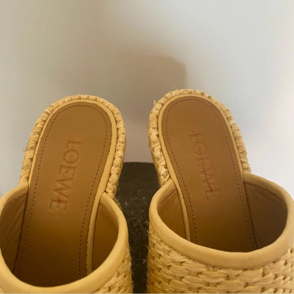 LOEWE x Paula's Ibiza Raffia platform mules - Picture 8 of 9